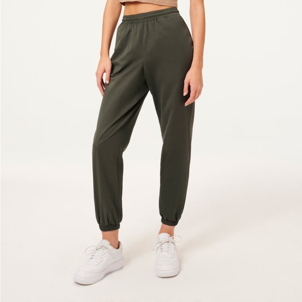 Good American Sueded Track Jogger Gray Womans Size 4/XL/12-14 NWT